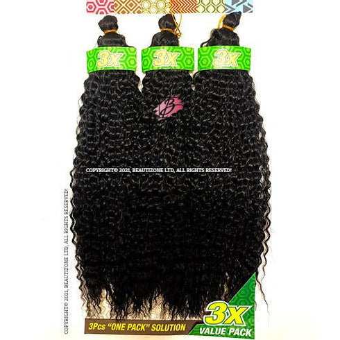 Cherish I Brazilian Bulk l  Pre Looped l Crochet Hair l 3 Value Pack 16" - 20" Lengths